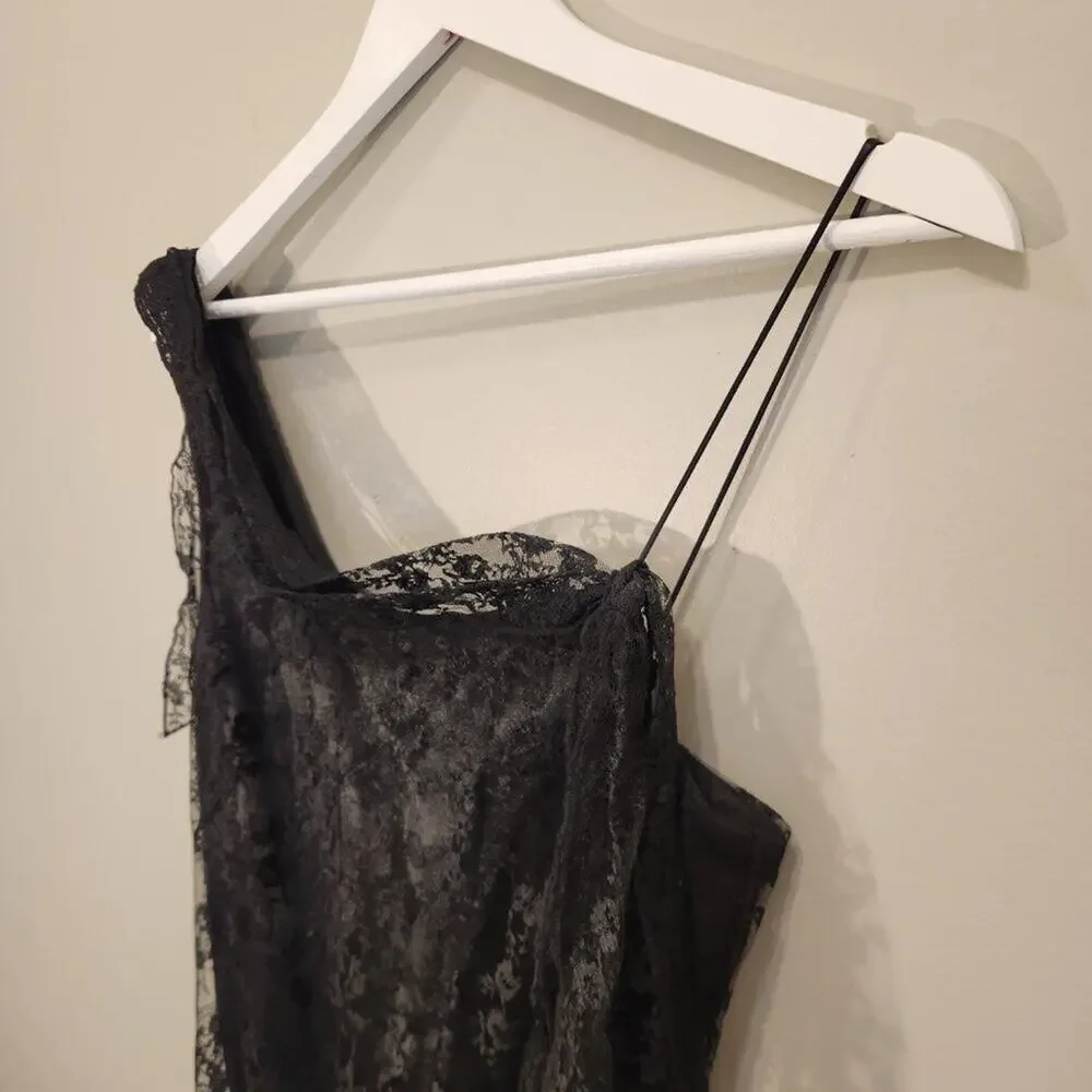 Laundry by Shelli Segal Vintage LBD Grunge Whimisigoth Fairygoth Witchy - Size 8